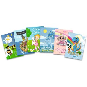 Detský album so samolepkami HERMA, A5, "Dinos" (16 strán, prázdny)