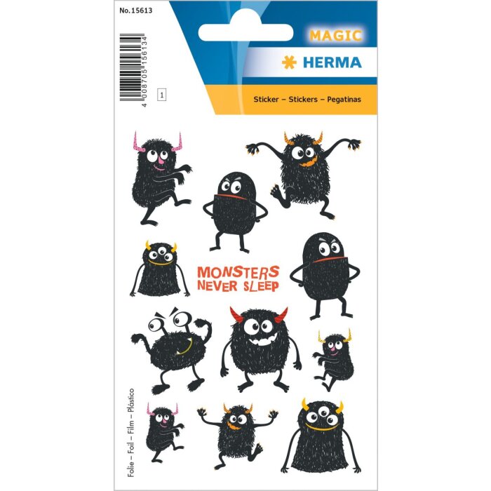 HERMA Monštrá nikdy nespia, fóliová nálepka