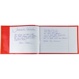 HERMA chránič kníh Transparent PLUS A5 landscape červený