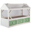 Clayre & Eef 5H0471 Dekorácia skleník 76x33x51 cm biela