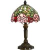 LumiLamp 5LL-6161 Stolná lampa Tiffany Ø 21x39 cm E14-max 1x25W Zelená