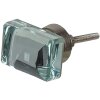 Clayre & Eef 64865 Súprava 4 transparentných gombíkov na dvere 4x3x2 cm