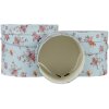 Clayre & Eef 65008 Súprava 3 krabíc na klobúky modrá Ø 23x19 cm