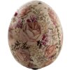 Clayre & Eef 6CE1415M Dekorácia vajíčko Keramický kvetinový vzor Ø 11x14 cm