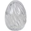 Clayre & Eef 6GL3384 Bonbonnière s vekom Vajce transparentné Ø 9x12 cm