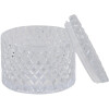 Clayre & Eef 6GL3391 Bonboniéra s vekom Transparentná Ø 11x8 cm