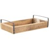 Dekoratívny podnos Clayre & Eef (sada 3 ks) hnedý 35x20x5 - 30x15x5 - 25x10x5 cm