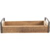Dekoratívny podnos Clayre & Eef (sada 3 ks) hnedý 35x20x5 - 30x15x5 - 25x10x5 cm