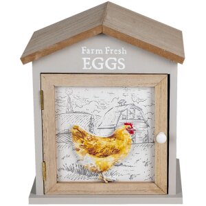 Clayre & Eef 6H2060 Skrinka na vajcia House Brown...