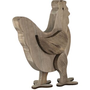 Clayre & Eef 6H2099 Dekoratívne kurča hnedé 31x16x35 cm
