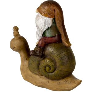 Clayre & Eef 6PR3504 Dekoratívny trpaslík hnedý 10x5x10 cm