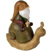 Clayre & Eef 6PR3504 Dekoratívny trpaslík hnedý 10x5x10 cm