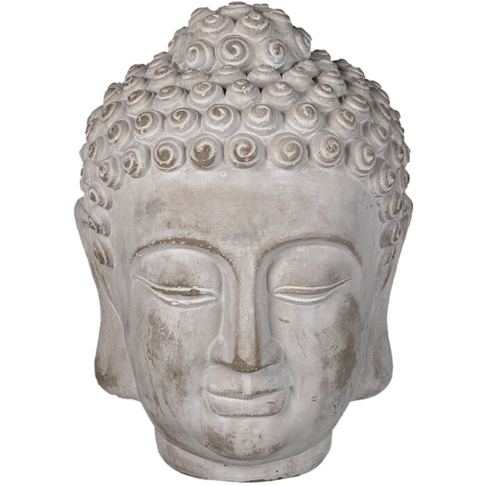 Clayre & Eef 6TE0360L Dekoratívny Budha sivý 17x17x24 cm