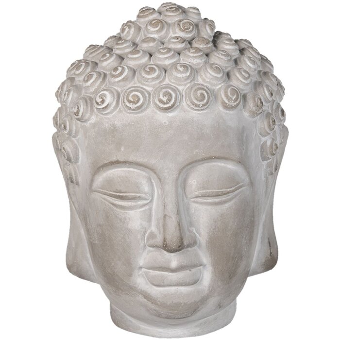 Clayre & Eef 6TE0360M Dekoratívny Budha sivý 15x15x19 cm