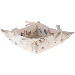Košík na chlieb Clayre & Eef CAR47 béžový 35x35x8 cm