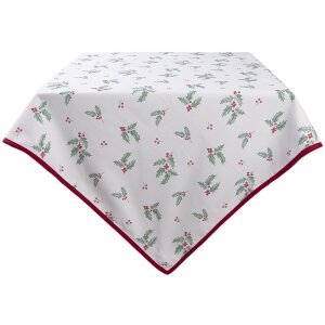 Clayre & Eef HCH01 Obrus Square White, Red 100x100 cm