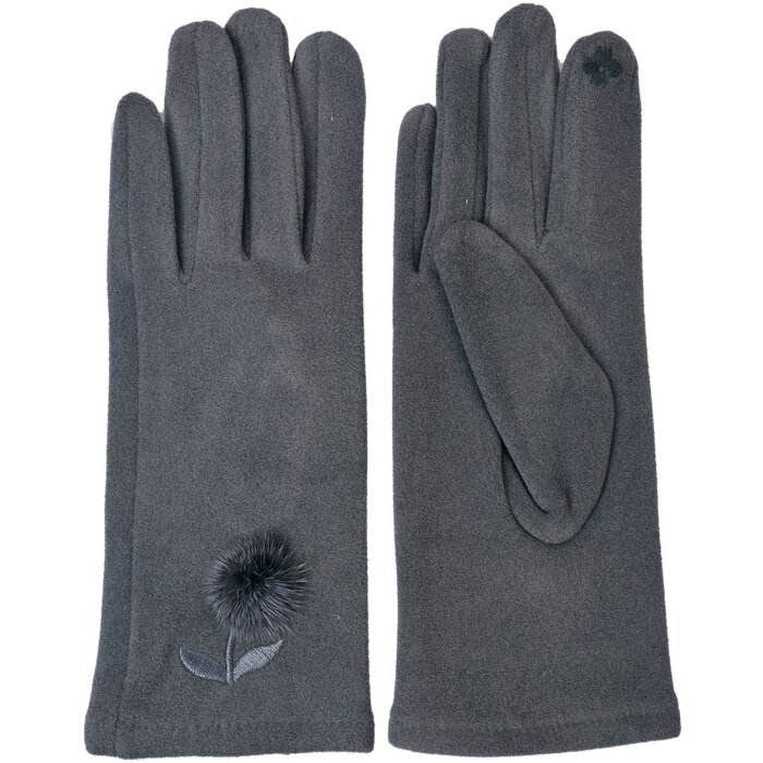 Clayre & Eef JZGL0038 Rukavice Winter Grey 8x24 cm