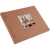 Goldbuch skrutkovací album Bella Vista lieskový orech 30x25 cm 40 bielych strán