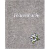 Goldbuch turistická kniha Edelweiss sivá 16,5x13,3 cm 96 bielych strán
