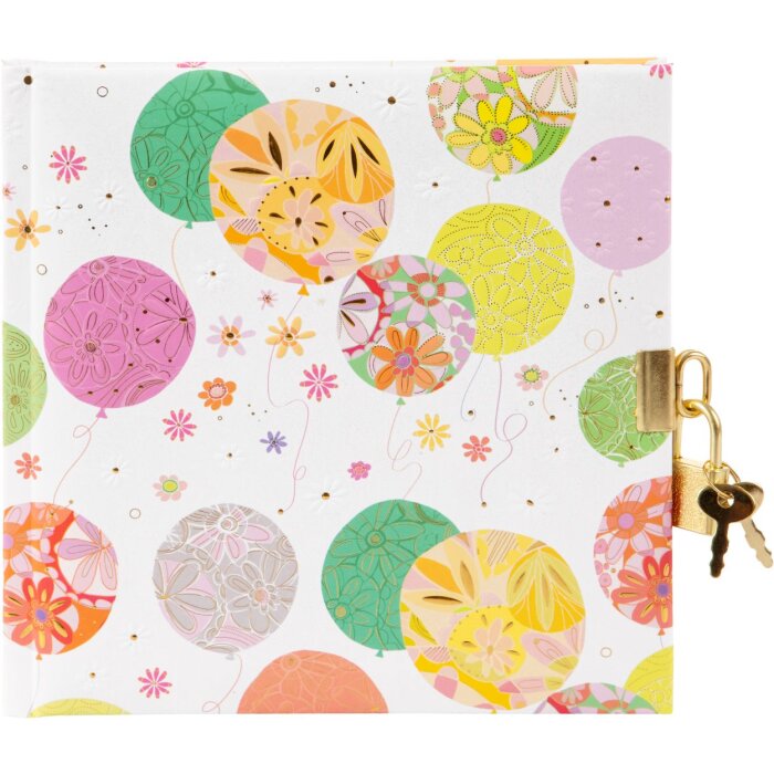 Goldbuch diár Celebrate! so zámkom 16,5x16,5 cm 96 bielych strán