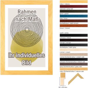 Drevený rám Walther Madrid 35x50 cm prírodná dubová štruktúra antireflexné sklo
