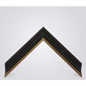 Drevený rám Walther Vigo 13x18 cm čierny so zlatým antireflexným sklom