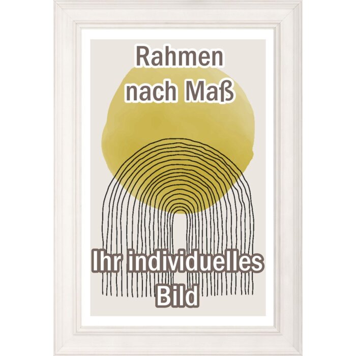 Drevený rám Walther Granada snehobiely 50x50 cm číre sklo