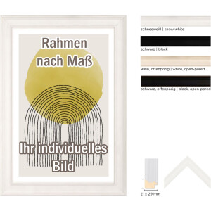 Drevený rám Walther Granada snehobiely 50x50 cm číre sklo