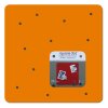 Štvorcová magnetická tabuľa SQUARE DOT v oranžovej farbe