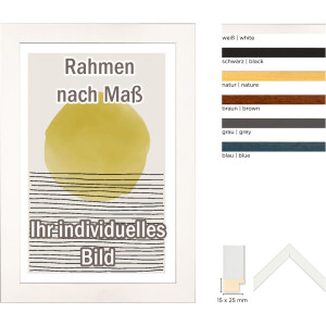 Drevený rám Walther Bilbao so strieborným okrajom 29,7x42 cm modré číre sklo
