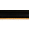 Drevený rám Walther Vigo 29,7x42 cm čierny so zlatým okrajom číre sklo
