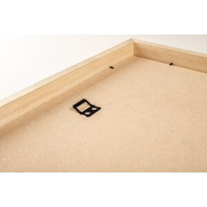 Drevený rám Walther Vigo 42x59,4 cm čierny so zlatým okrajom číre sklo