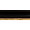 Drevený rám Walther Vigo 42x59,4 cm čierny so zlatým okrajom číre sklo