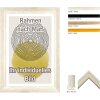 Drevený rám Walther Vigo 42x59,4 cm čierny so zlatým okrajom číre sklo