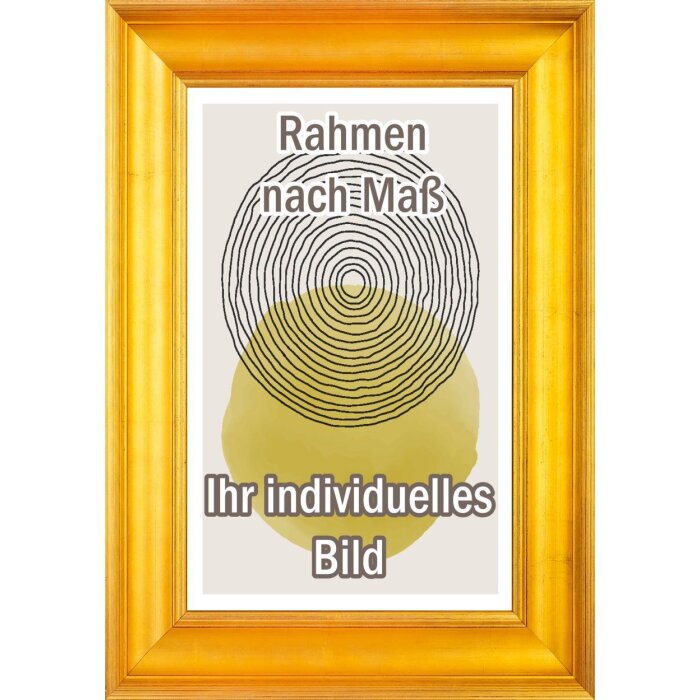 Drevený rám Walther Vigo 29,7x42 cm zlatý so strieborným okrajom číre sklo