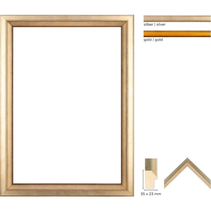 Drevený rám Walther Cartagena 7x10 cm až 70x100 cm normálne sklo a antireflexné sklo