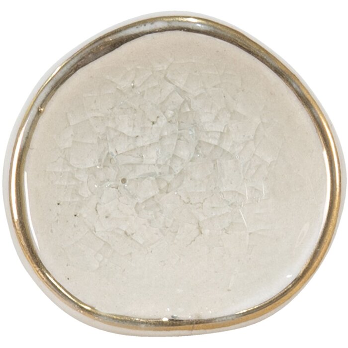 Clayre & Eef 65047 Kľučka na dvere biela 4x4x7 cm