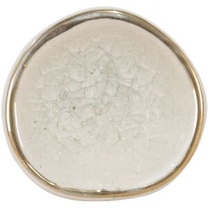 Clayre & Eef 65047 Kľučka na dvere biela 4x4x7 cm
