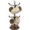 Clayre & Eef 6CE1343 Držiak na poháre biely Ø 14x39 cm