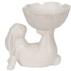 Clayre & Eef 6CE1429 Dekoratívny králik biely 15x11x14 cm