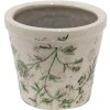 Clayre & Eef 6CE1457XS Kvetináč do interiéru Zelená, hnedá, béžová Ø 8x7 cm
