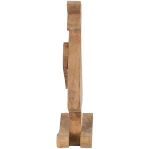 Clayre & Eef 6H2151L Dekoratívny králik hnedý, ružový 17x7x33 cm