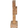 Clayre & Eef 6H2153 Dekoratívny králik hnedý, modrý 12x6x22 cm