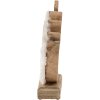 Clayre & Eef 6H2162M Dekoratívny kohút biely, hnedý 15x5x19 cm