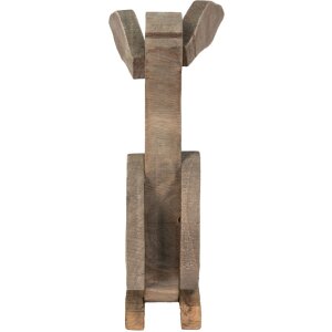 Clayre & Eef 6H2194 Dekoratívny králik hnedý 23x11x33 cm