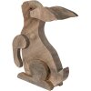 Clayre & Eef 6H2194 Dekoratívny králik hnedý 23x11x33 cm