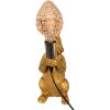 Clayre & Eef 6LMP748 Stolná lampa Rabbit Gold-coloured 13x17x36 cm E27-max 1x60W