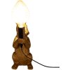 Clayre & Eef 6LMP748 Stolná lampa Rabbit Gold-coloured 13x17x36 cm E27-max 1x60W