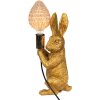 Clayre & Eef 6LMP748 Stolná lampa Rabbit Gold-coloured 13x17x36 cm E27-max 1x60W