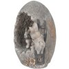 Clayre & Eef 6MG0022 Dekoračné vajíčko sivé 33x25x21 cm